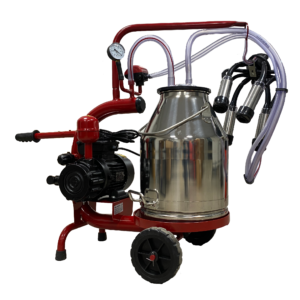 Aparat de muls vaci, 1 post, 1 bidon 30L inox, pahare inox, 250l/min, 0,55kw