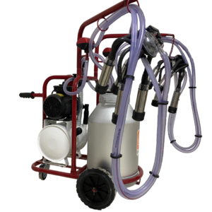 Aparat de muls vaci, 2 posturi, 1bidon 40L aluminiu, pahare inox, 250l/min, 0,55kW