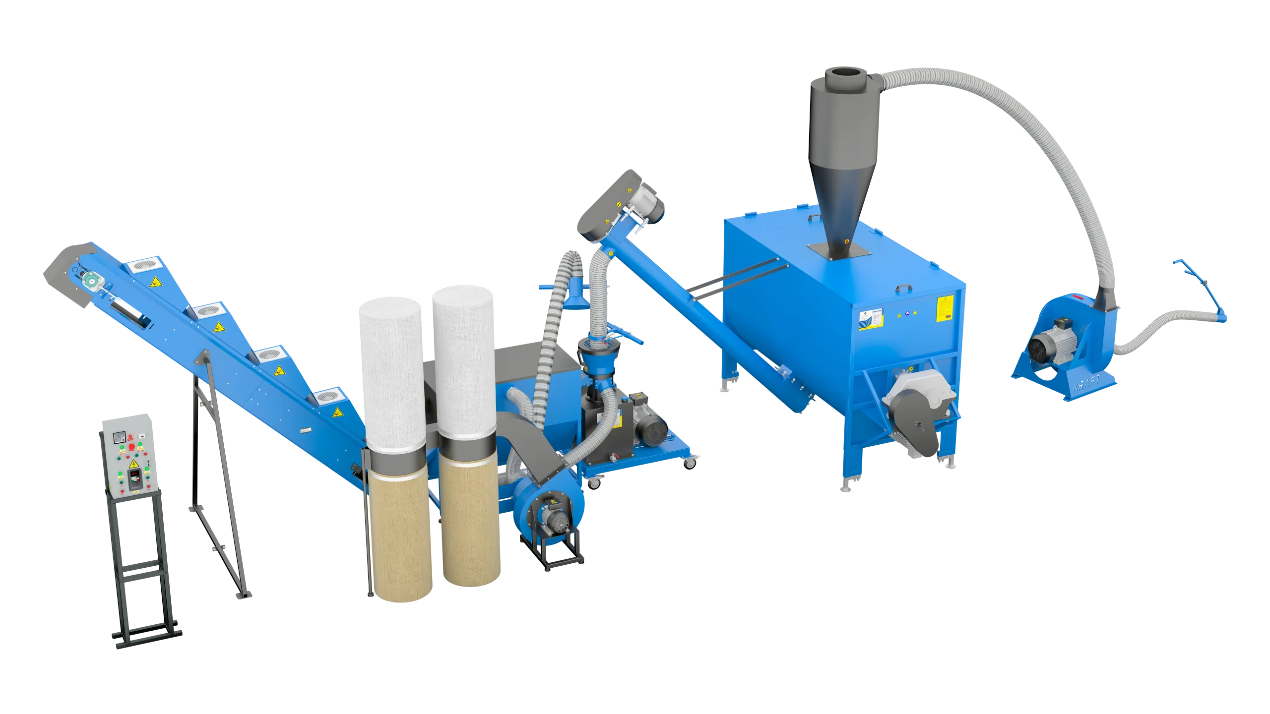 Linie de granulare a furajelor cu VIHOR-2000