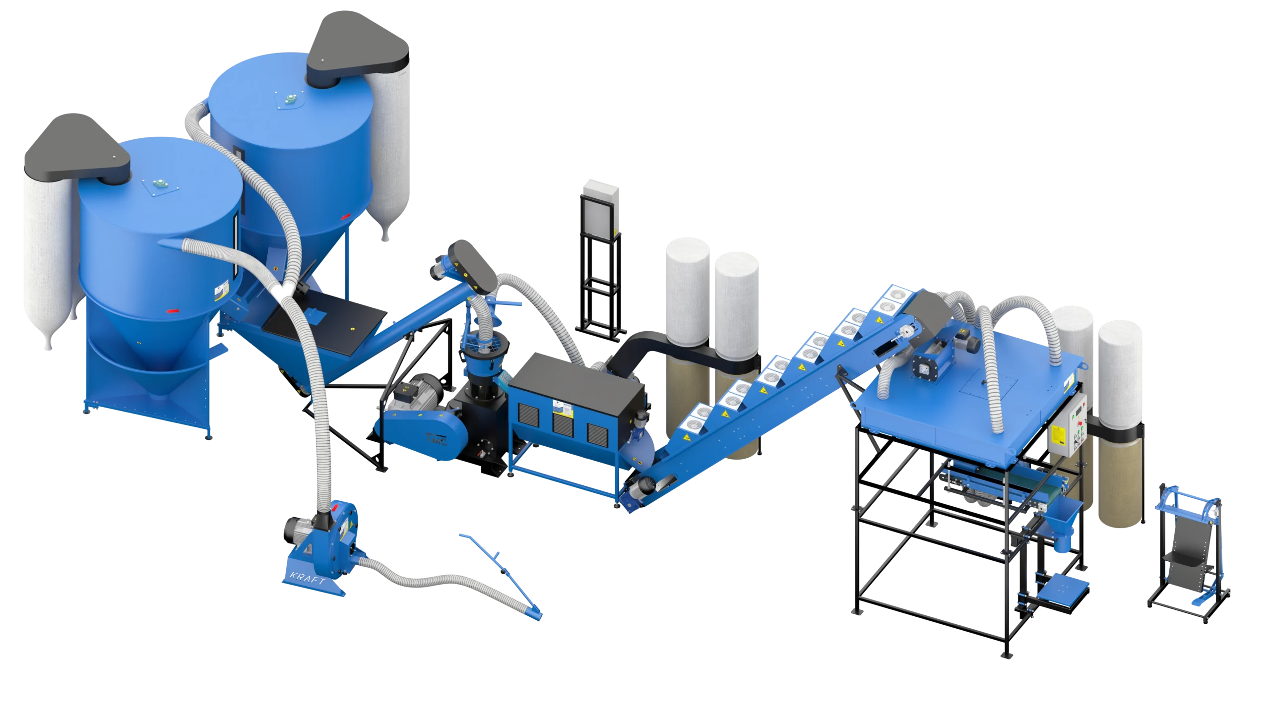 Linie de granulare furaje 1400 kg/ora
