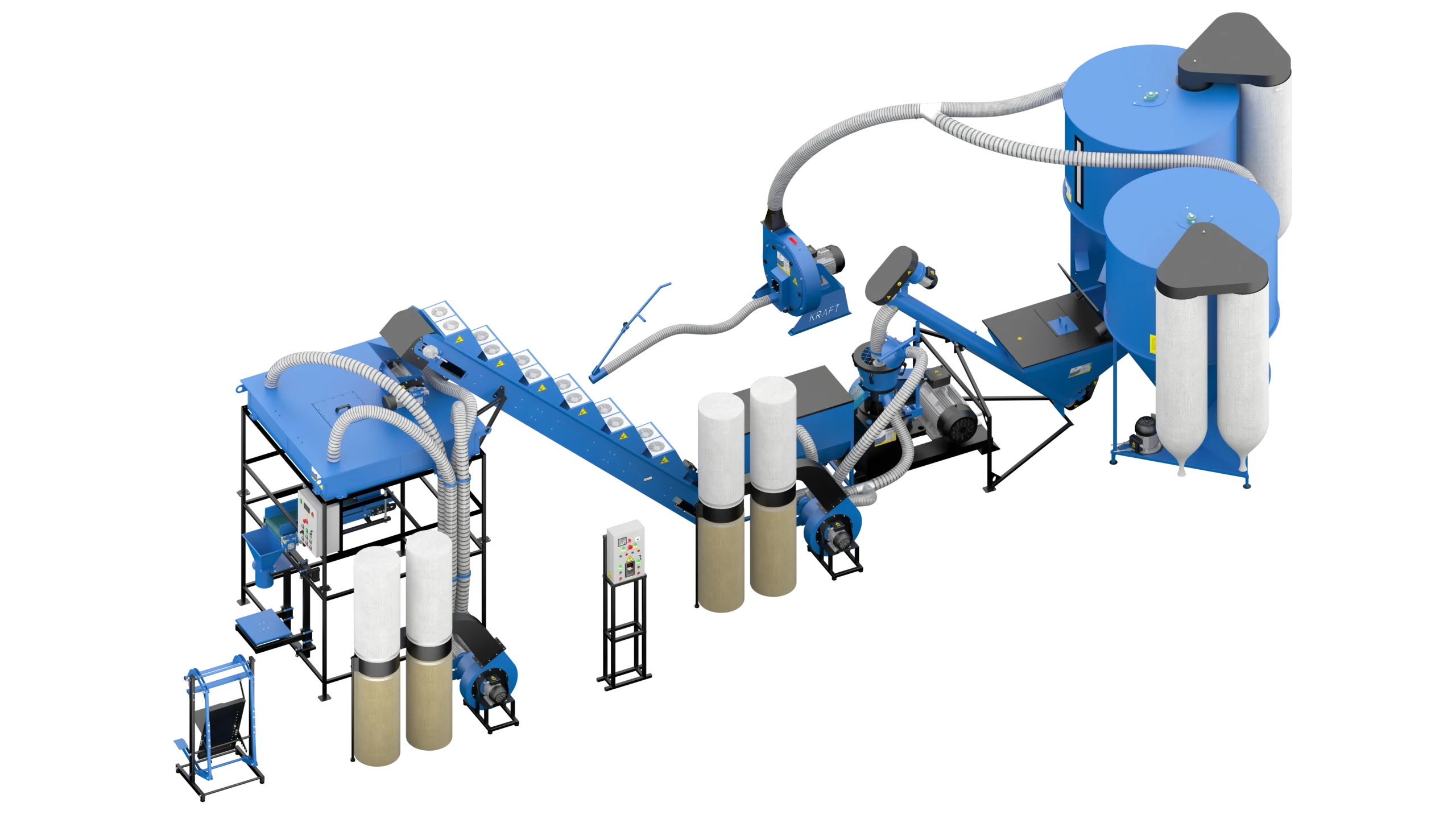 Linie de granulare furaje 1400 kg/ora