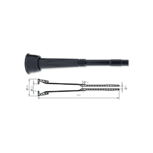 Manson din cauciuc tip 6, Ø25mm-Ø19mm-Ø9 mm, lungime 290 mm, 4 buc